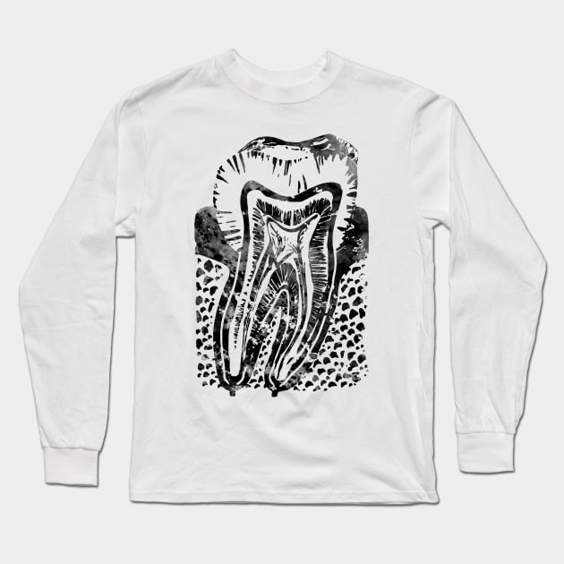 Tooth Long Sleeve T-Shirt by erzebeth